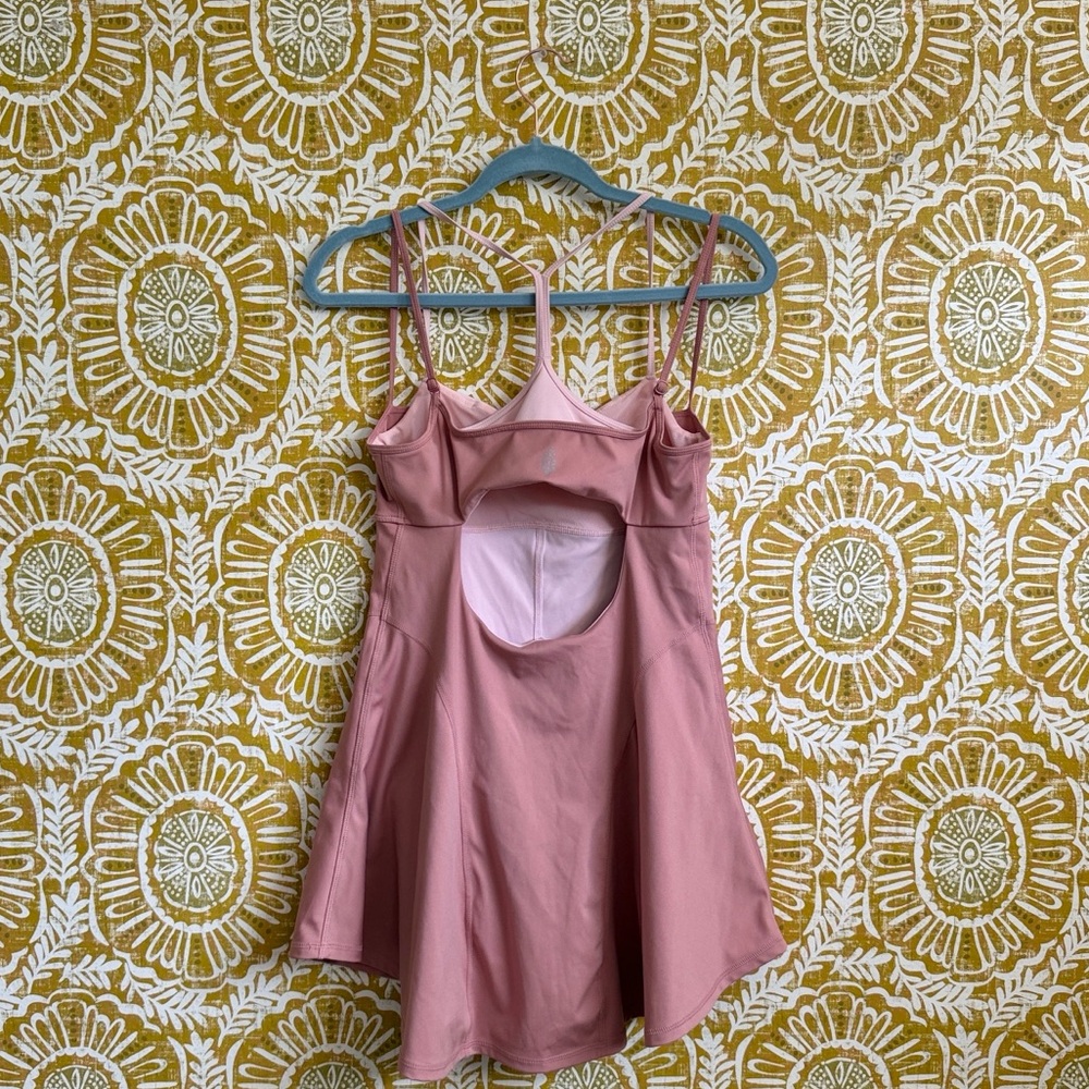 Free People Movement Baseline UV Protection Tennis Mini Dress Petal Pink Sz M - Picture 9 of 13